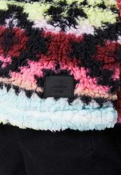 Adjmi Outerwear Patterned Faux Sherpa Zip-Front Hoodie 8 Adjmi Outerwear Patterned Faux Sherpa Zip-Front Hoodie