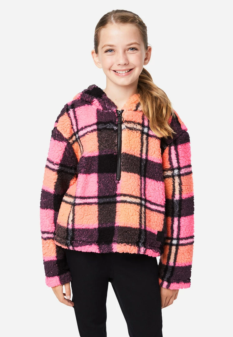 Adjmi Patterned Faux Sherpa Zip-Front Hoodie 3 Adjmi Patterned Faux Sherpa Zip-Front Hoodie