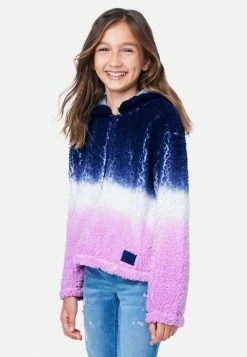 Adjmi Tie-Dye Faux Sherpa Zip-Front Hoodie