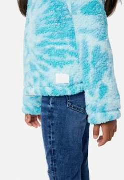 Adjmi Outerwear Patterned Faux Sherpa Zip-Front Hoodie