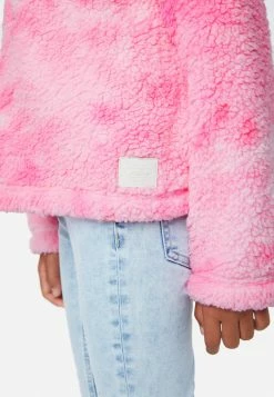 Adjmi Patterned Faux Sherpa Zip-Front Hoodie