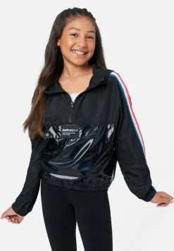 Adjmi J Sport Hooded Packable Windbreaker Activewear