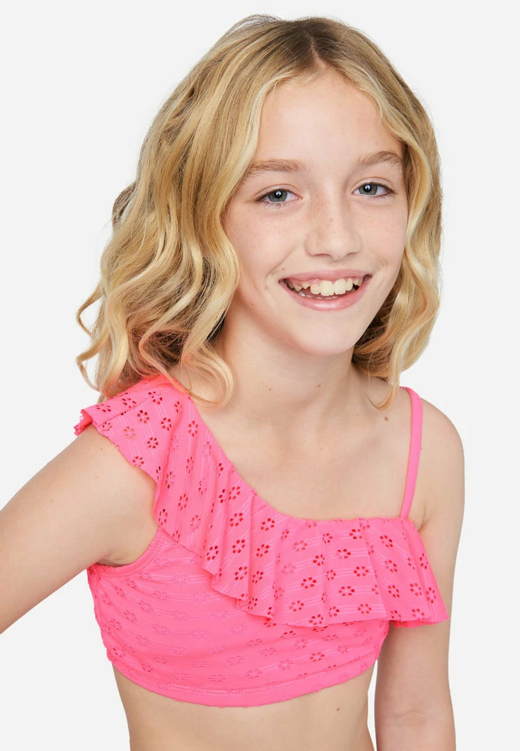 Inmocean Eyelet Ruffle Asymmetrical Bikini Swim Set 5 Inmocean Eyelet Ruffle Asymmetrical Bikini Swim Set