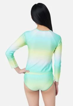 Inmocean Ombré Raglan Rash Guard Swim Set