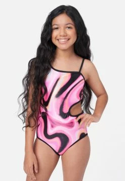 Inmocean Patterned Reversible Cut-Out One-Piece Swimsuit