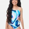Inmocean Patterned Reversible Cut-Out One-Piece Swimsuit
