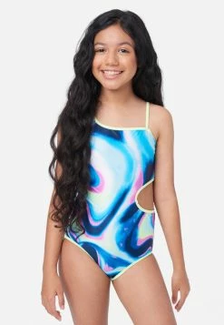 Inmocean Patterned Reversible Cut-Out One-Piece Swimsuit