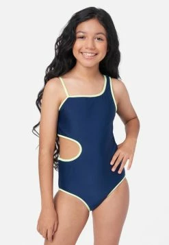 Inmocean Patterned Reversible Cut-Out One-Piece Swimsuit