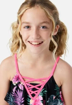 Inmocean Floral Lace-Up Bikini Swim Set 14 Inmocean Floral Lace-Up Bikini Swim Set