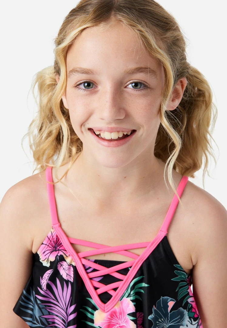 Inmocean Floral Lace-Up Bikini Swim Set 8 Inmocean Floral Lace-Up Bikini Swim Set