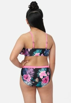Inmocean Floral Lace-Up Bikini Swim Set