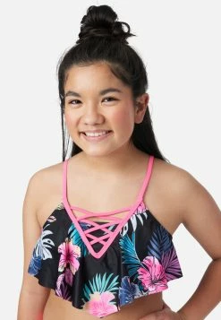 Inmocean Floral Lace-Up Bikini Swim Set 11 Inmocean Floral Lace-Up Bikini Swim Set