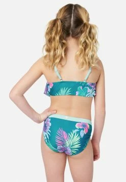 Inmocean Floral Lace-Up Bikini Swim Set
