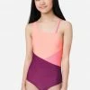 Inmocean Color-Block Asymmetrical One-Piece Swimsuit