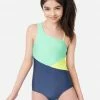 Inmocean Color-Block Asymmetrical One-Piece Swimsuit