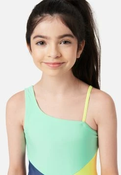 Inmocean Color-Block Asymmetrical One-Piece Swimsuit