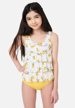 Inmocean Floral Ruffle Tankini Swim Set
