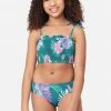 Inmocean Patterned Smocked Bikini Swim Set