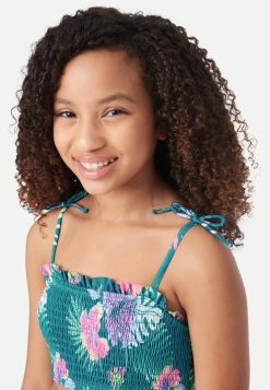 Inmocean Patterned Smocked Bikini Swim Set