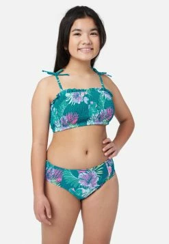 Inmocean Patterned Smocked Bikini Swim Set