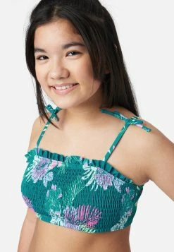 Inmocean Patterned Smocked Bikini Swim Set