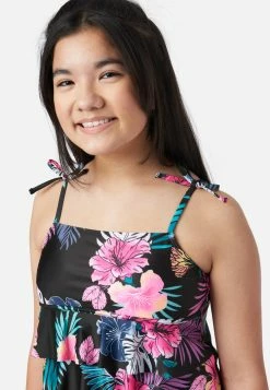 Inmocean Patterned Ruffle Tankini Swim Set