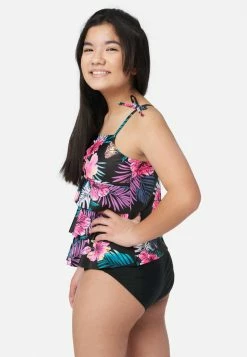 Inmocean Patterned Ruffle Tankini Swim Set