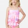 Inmocean Patterned Ruffle Tankini Swim Set