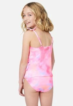 Inmocean Patterned Ruffle Tankini Swim Set