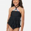 Inmocean Swim Rainbow Strap Halter Cupcake Tankini