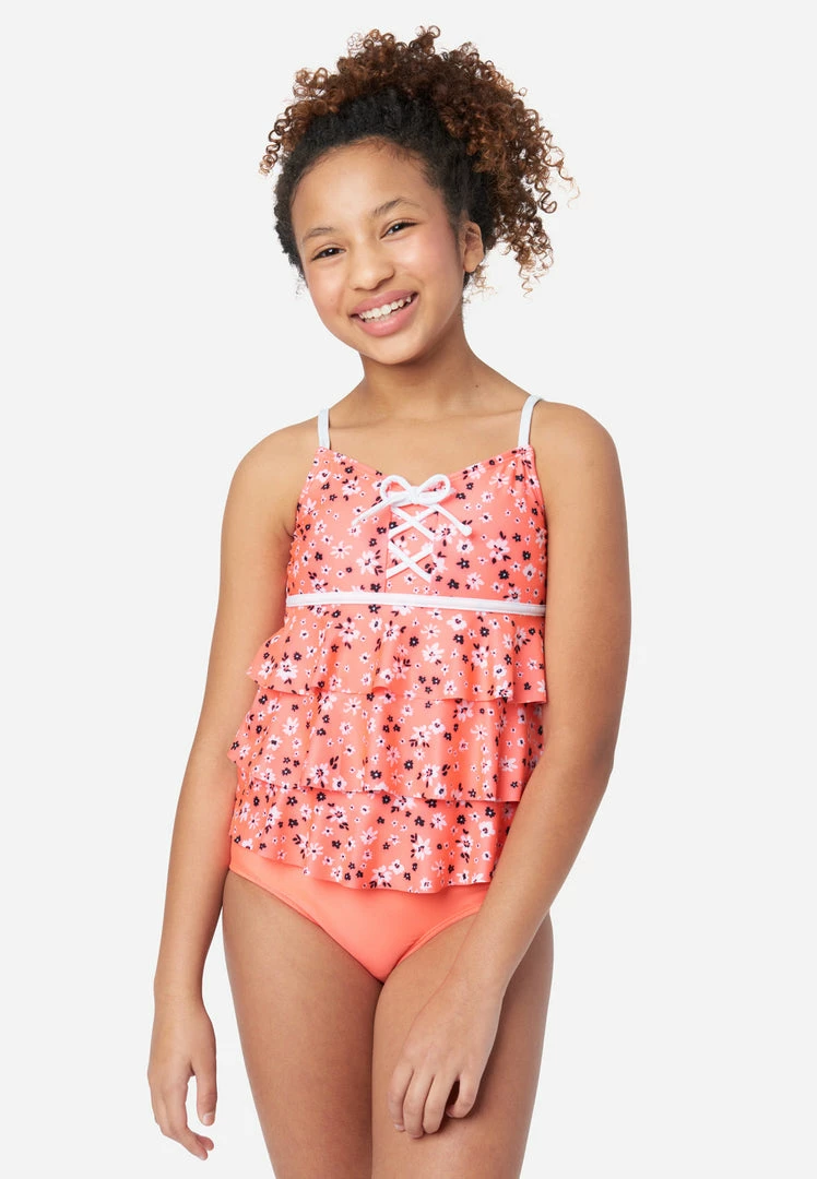 Inmocean Patterned Lace-Up Tankini Swim Set 6 Inmocean Patterned Lace-Up Tankini Swim Set