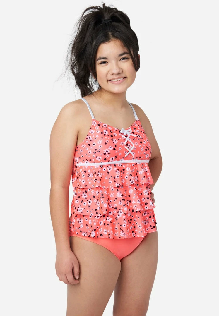 Inmocean Patterned Lace-Up Tankini Swim Set 3 Inmocean Patterned Lace-Up Tankini Swim Set