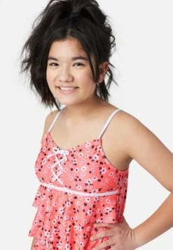 Inmocean Patterned Lace-Up Tankini Swim Set 11 Inmocean Patterned Lace-Up Tankini Swim Set