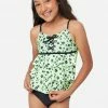 Inmocean Patterned Lace-Up Tankini Swim Set 2 Inmocean Patterned Lace-Up Tankini Swim Set