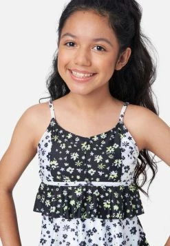 Inmocean Patterned Ruffle Tankini Swim Set