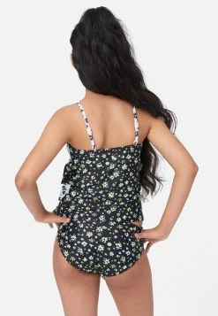 Inmocean Patterned Ruffle Tankini Swim Set