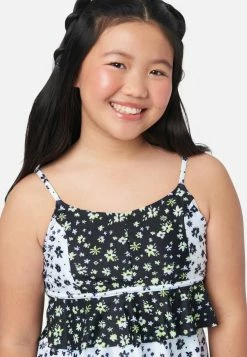 Inmocean Patterned Ruffle Tankini Swim Set