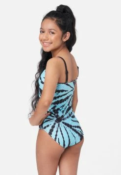 Inmocean Tie-Dye Lace-Up One-Piece Swimsuit 8 Inmocean Tie-Dye Lace-Up One-Piece Swimsuit