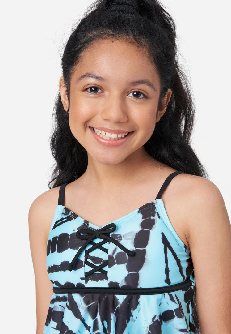 Inmocean Patterned Lace-Up Tankini Swim Set 4 Inmocean Patterned Lace-Up Tankini Swim Set