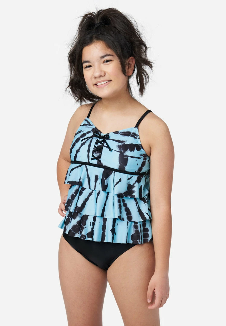 Inmocean Patterned Lace-Up Tankini Swim Set 6 Inmocean Patterned Lace-Up Tankini Swim Set