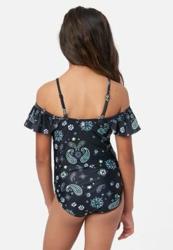 Inmocean Patterned Off-Shoulder One-Piece Swimsuit
