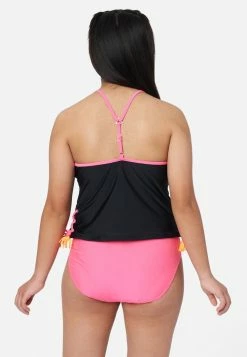 Inmocean Color Block Lace-Up Tankini Swim Set 14 Inmocean Color Block Lace-Up Tankini Swim Set