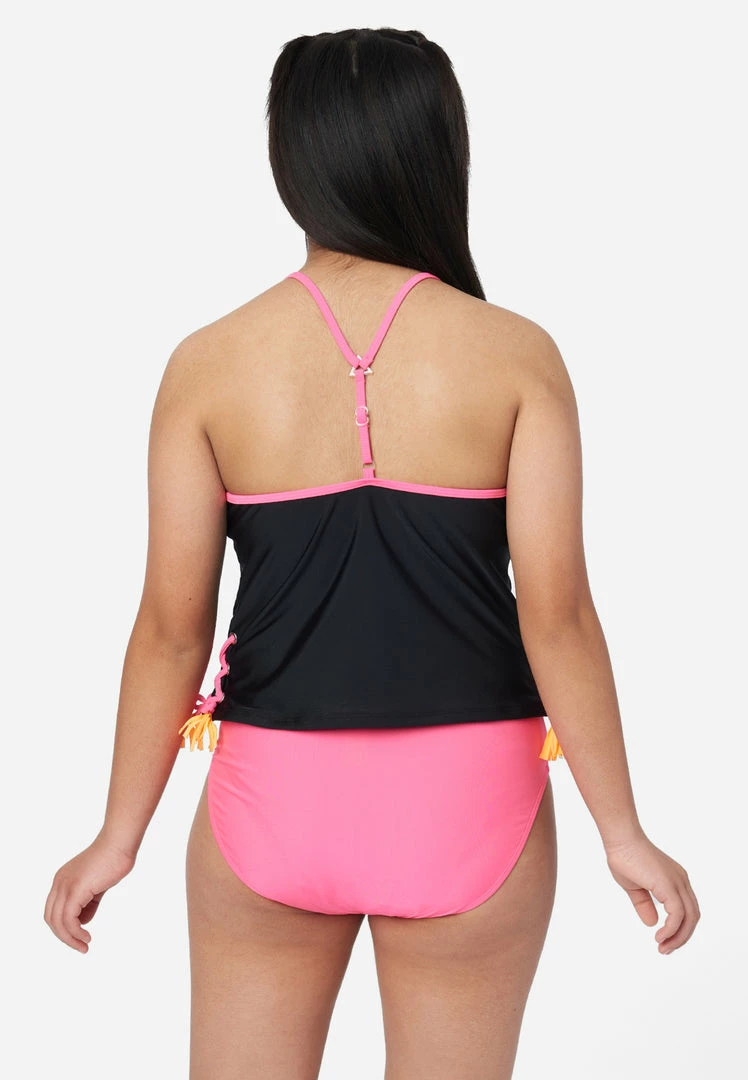 Inmocean Color Block Lace-Up Tankini Swim Set 8 Inmocean Color Block Lace-Up Tankini Swim Set