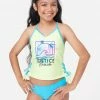 Inmocean Color Block Lace-Up Tankini Swim Set 2 Inmocean Color Block Lace-Up Tankini Swim Set