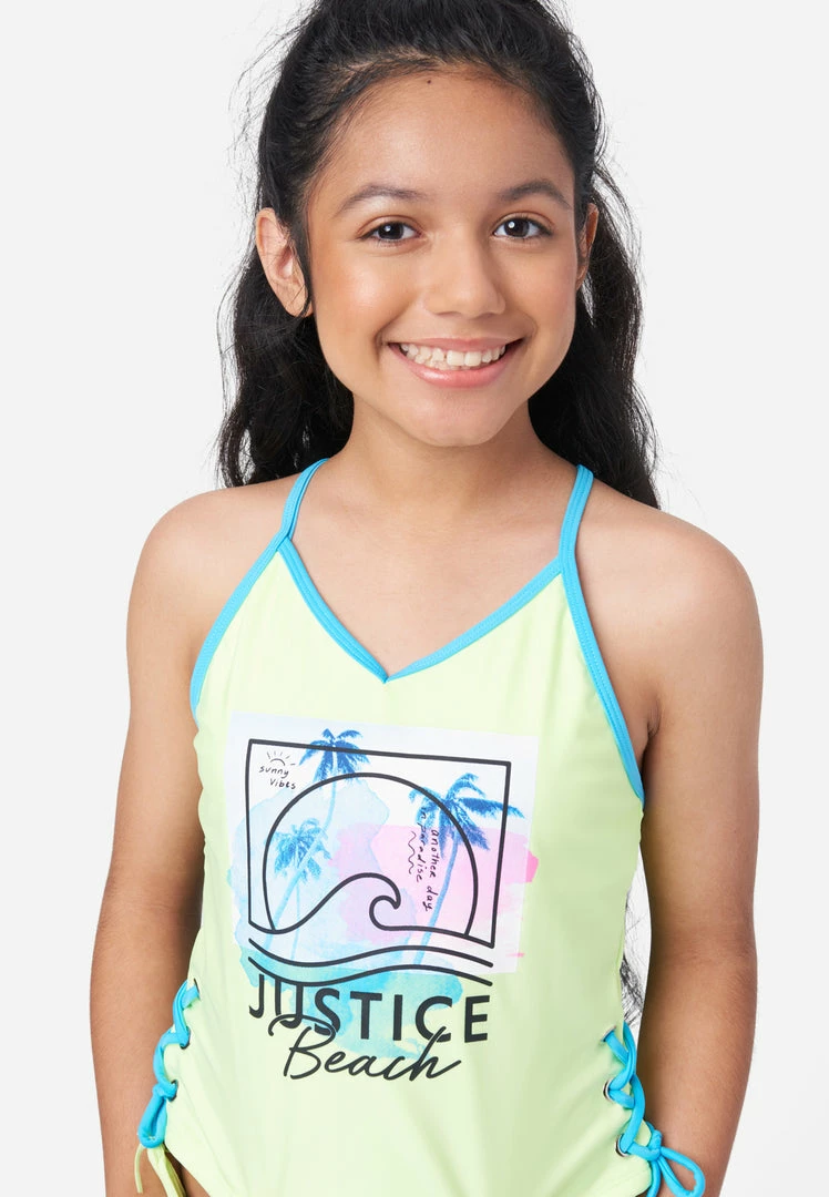 Inmocean Color Block Lace-Up Tankini Swim Set 4 Inmocean Color Block Lace-Up Tankini Swim Set