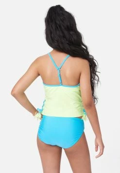 Inmocean Color Block Lace-Up Tankini Swim Set 11 Inmocean Color Block Lace-Up Tankini Swim Set