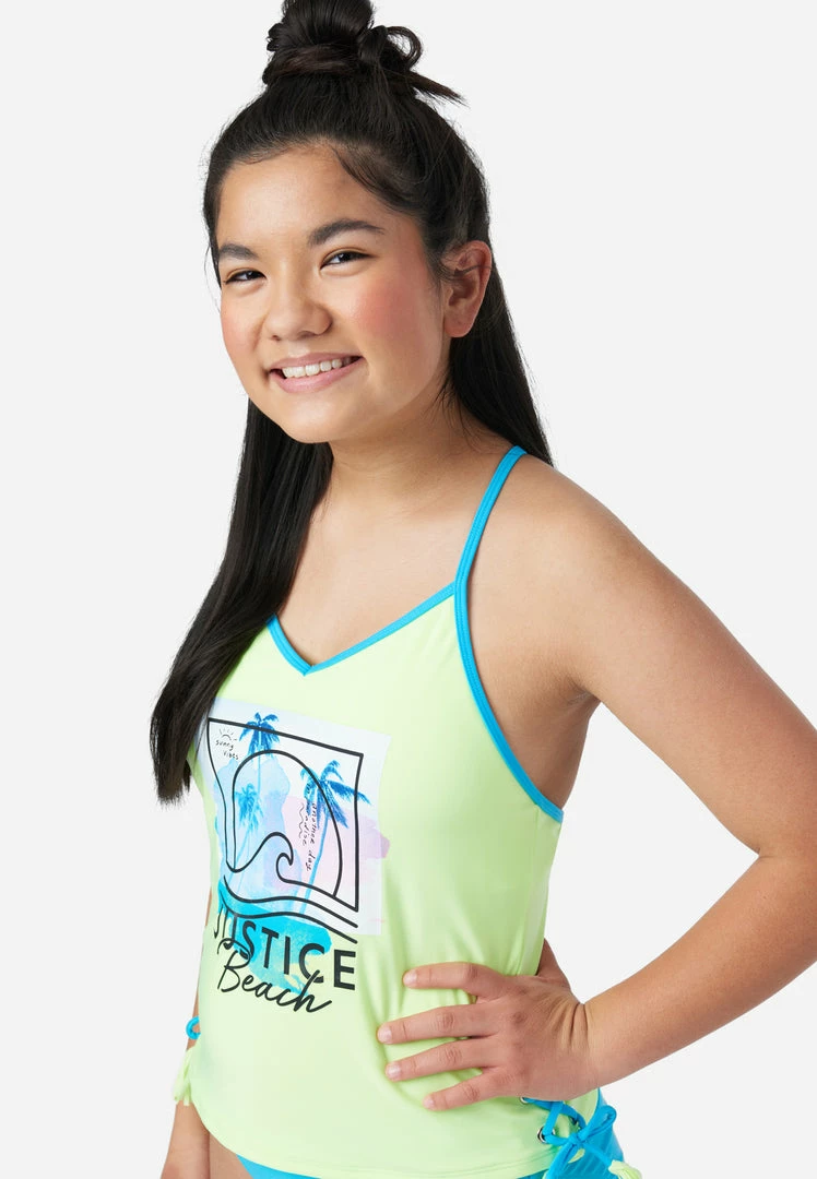 Inmocean Color Block Lace-Up Tankini Swim Set 9 Inmocean Color Block Lace-Up Tankini Swim Set