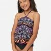 Inmocean Patterned Ruffle Halter Tankini Swim Set 2 Inmocean Patterned Ruffle Halter Tankini Swim Set