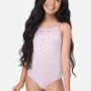 Inmocean Lace-Up One-Piece Swimsuit