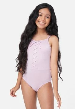 Inmocean Lace-Up One-Piece Swimsuit